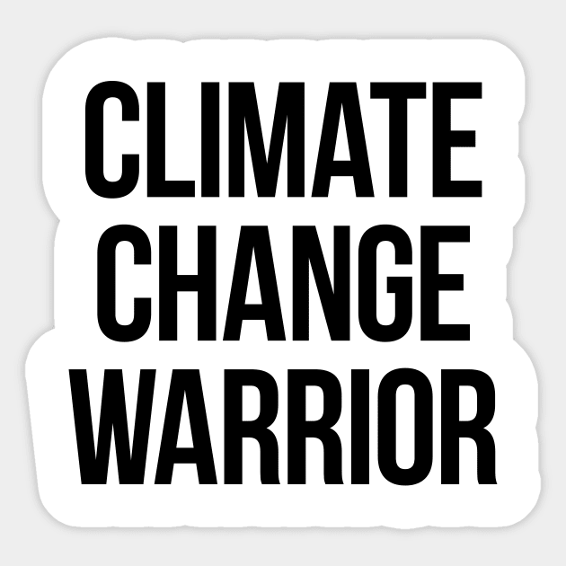 Climate Change Warrior Sticker by Sterling